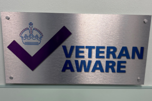 City Road veteran aware plaque