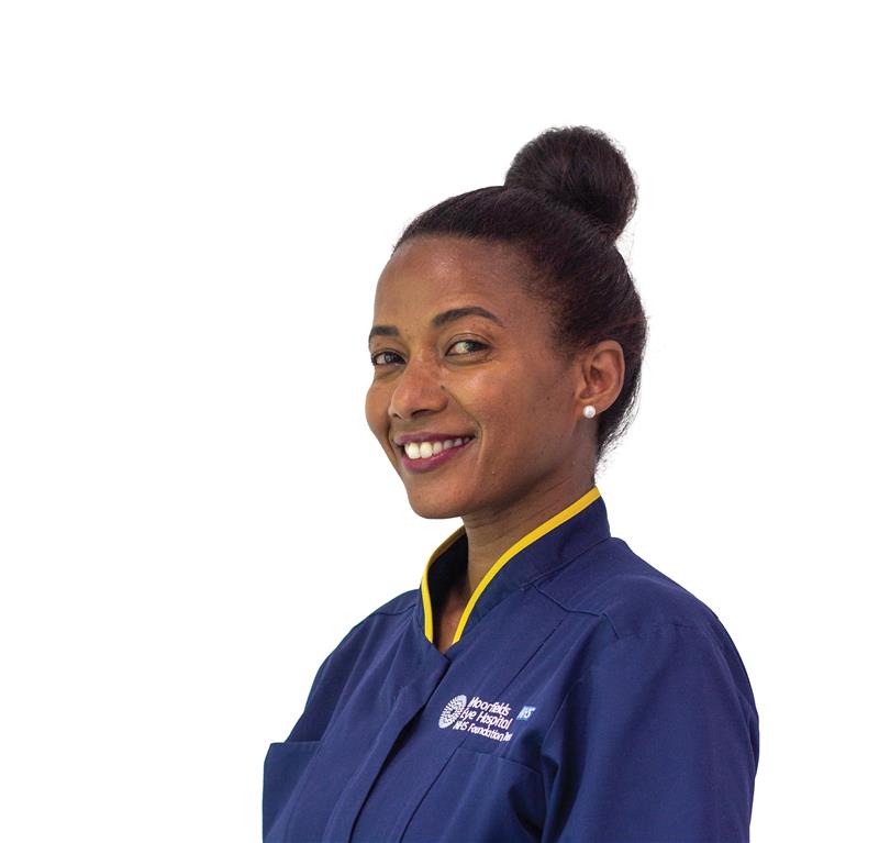 Member of Moorfields team Temar Teklu headshot