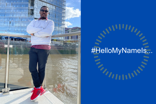 Photo of member of Moorfields team Joshua Agbogidi