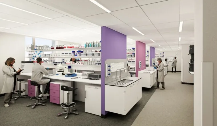 New centre lab - CGI image